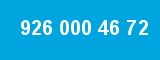 926 000 46 72 926 000 46 72